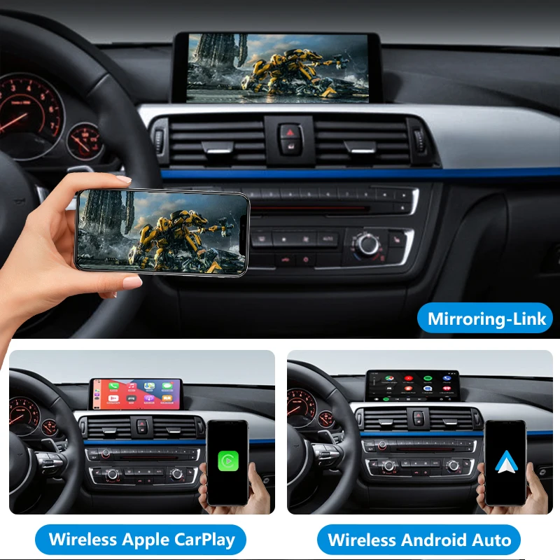 Kit di integrazione automatica EVO Wireless CarPlay Android Auto Intelligent Mirror Link Navigazione e GPS Elettronica automatica