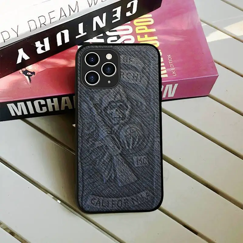 MaiYaCa sons of anarchy USA TV Painted Phone Case Hard Leather Case for iPhone 11 12 13 Mini Pro Max 8 7 Plus SE 2020 X XR XS