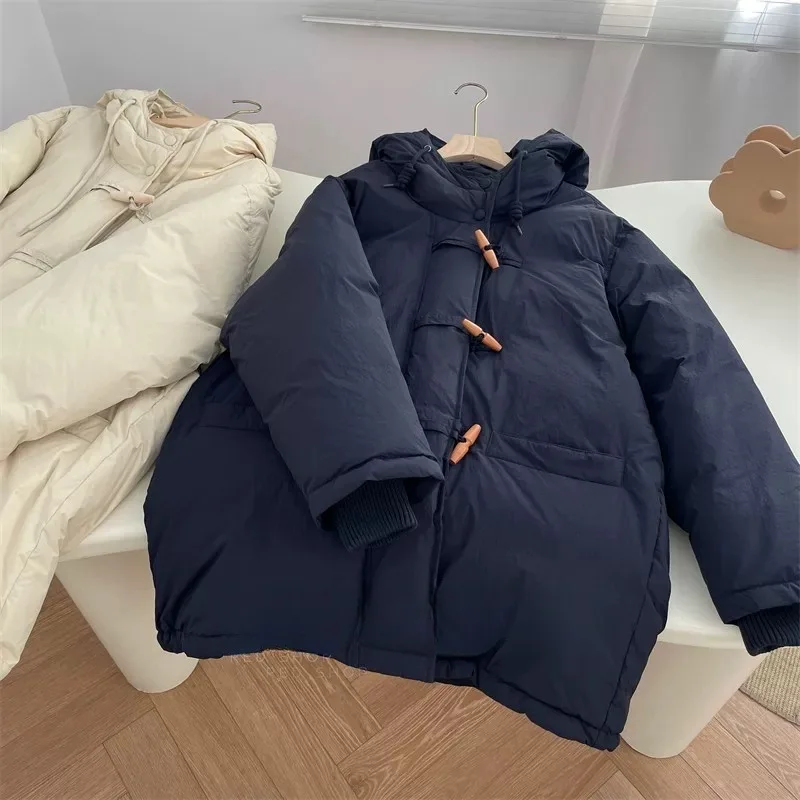 

Hooded Cotton Jacket For Boy Winter Parka Fashion Trends Wood Button Clothing Teens Children Hooded Outwwear TR250