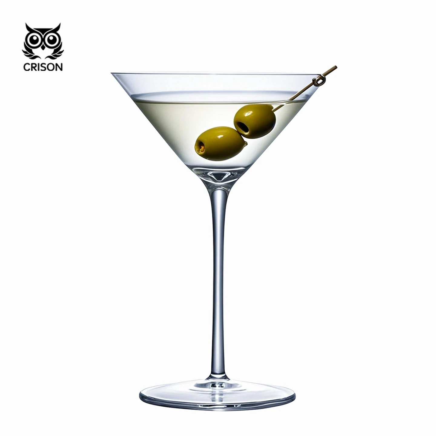CRISON MT1501 Copa de cóctel Martini de cristal, Bar, suministros para barman, taza de cristal para fiesta de boda, hogar