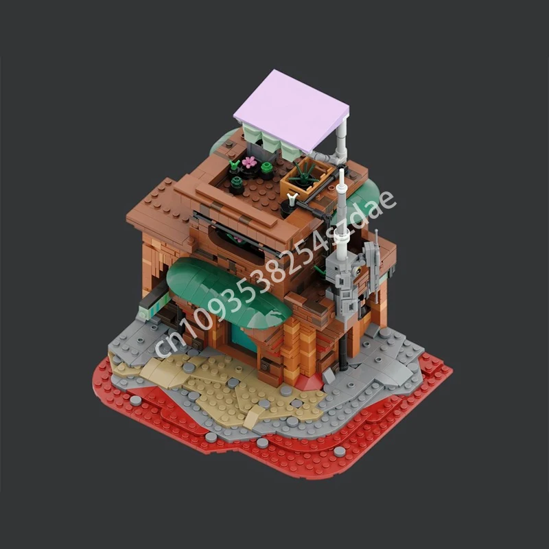 

1082pcs MOC Andor Streets of Ferrix Plant Shop Star Battle Building Blocks Constructing idea Christmas toy Gift STEM Educational