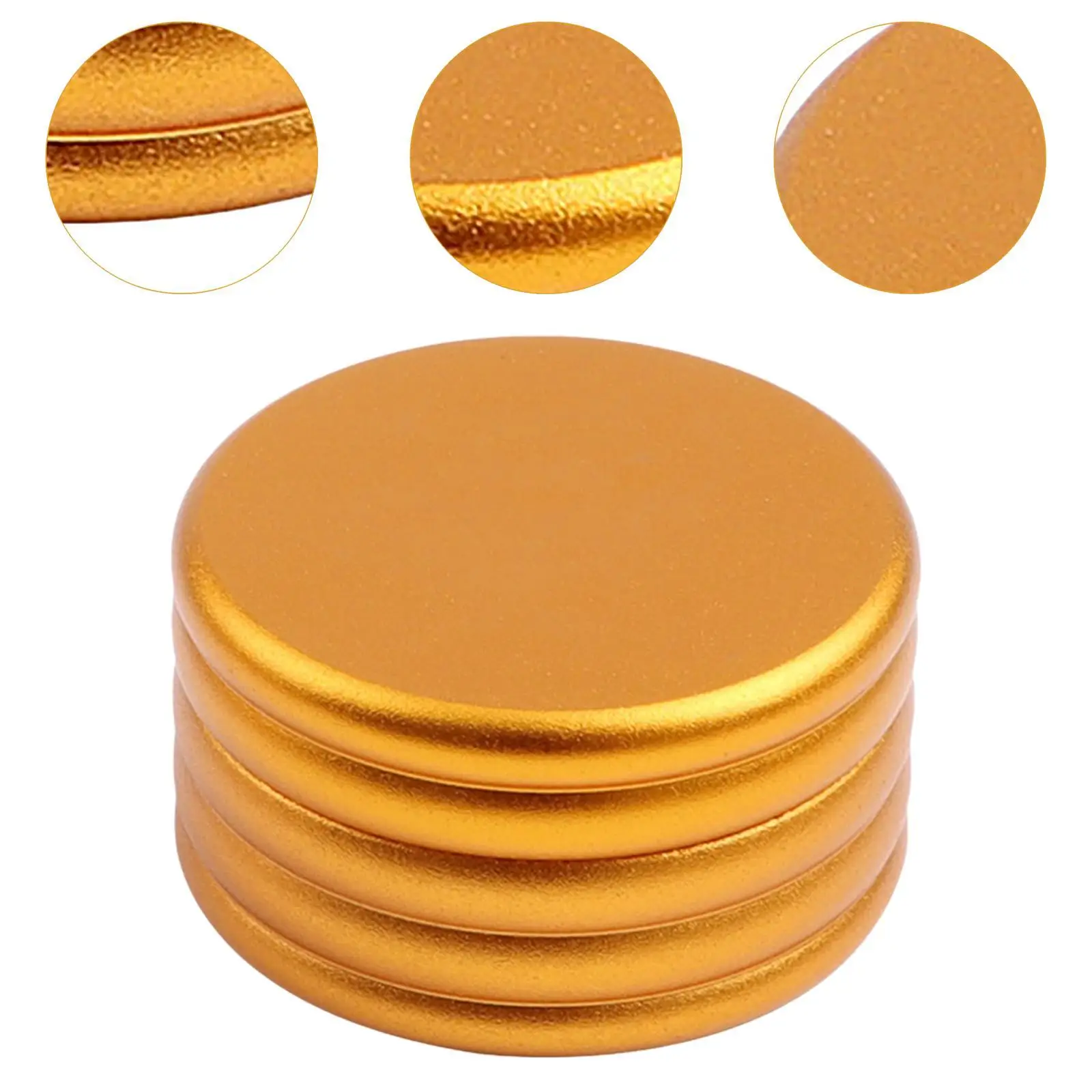 Caja de Almacenamiento de Puntas de Taco de Billar Metálica, Estuche Protector Ligero con un Solo Orificio para Reparación de Puntas de Taco de Billar