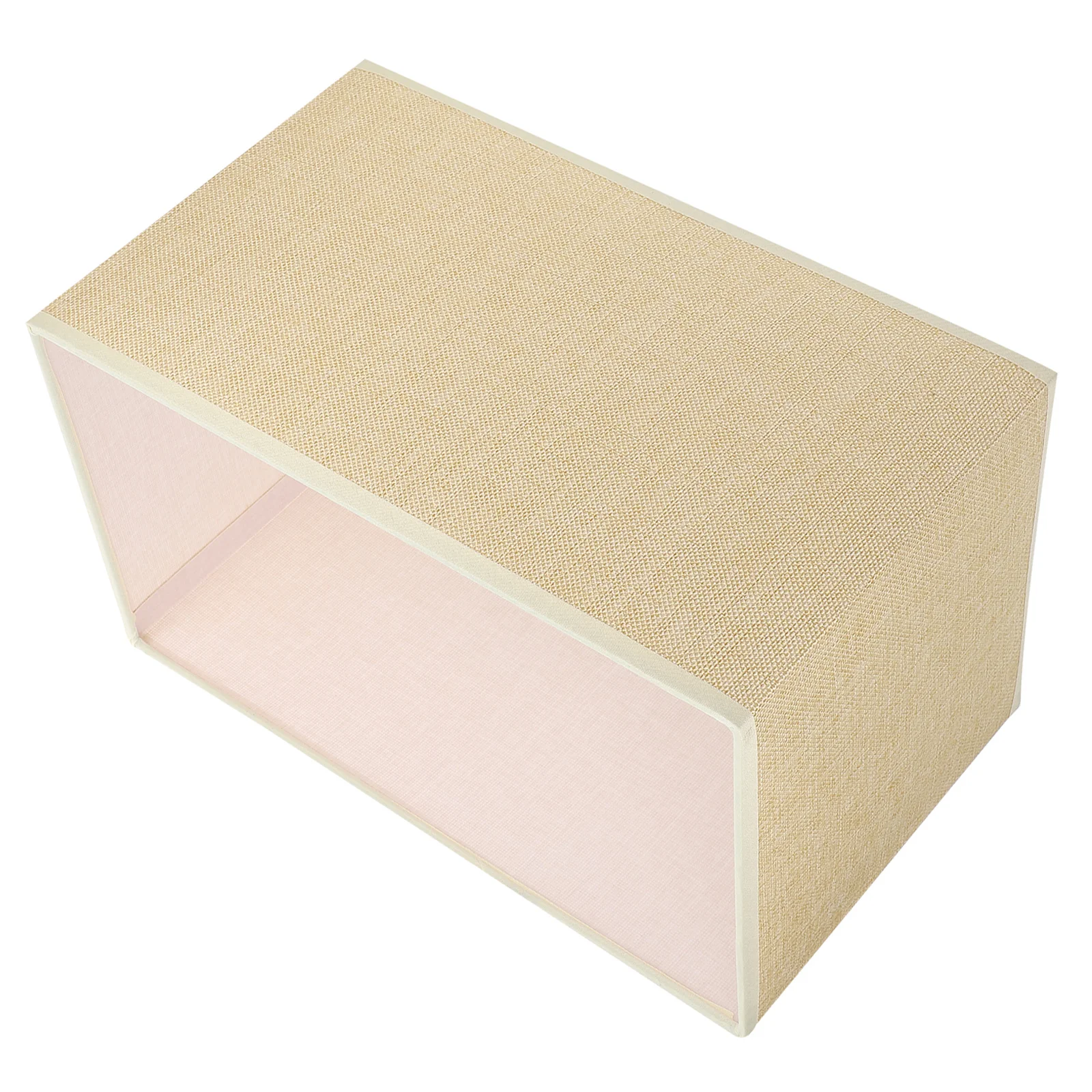 

Cloth Art Lampshade Dustproof Decorative Home Bedroom Library Decor Accessory Rectangular Simple Tabletop Light Cover Protector