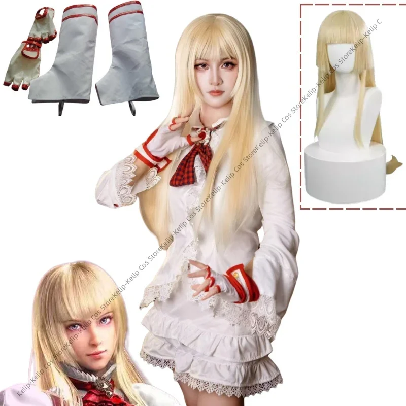 Tekken 8 Lili Cosplay Costume Disguise for Adult Women Girls Lolita Dress Fantasia Roleplay Outfits Halloween Carnival Clothes