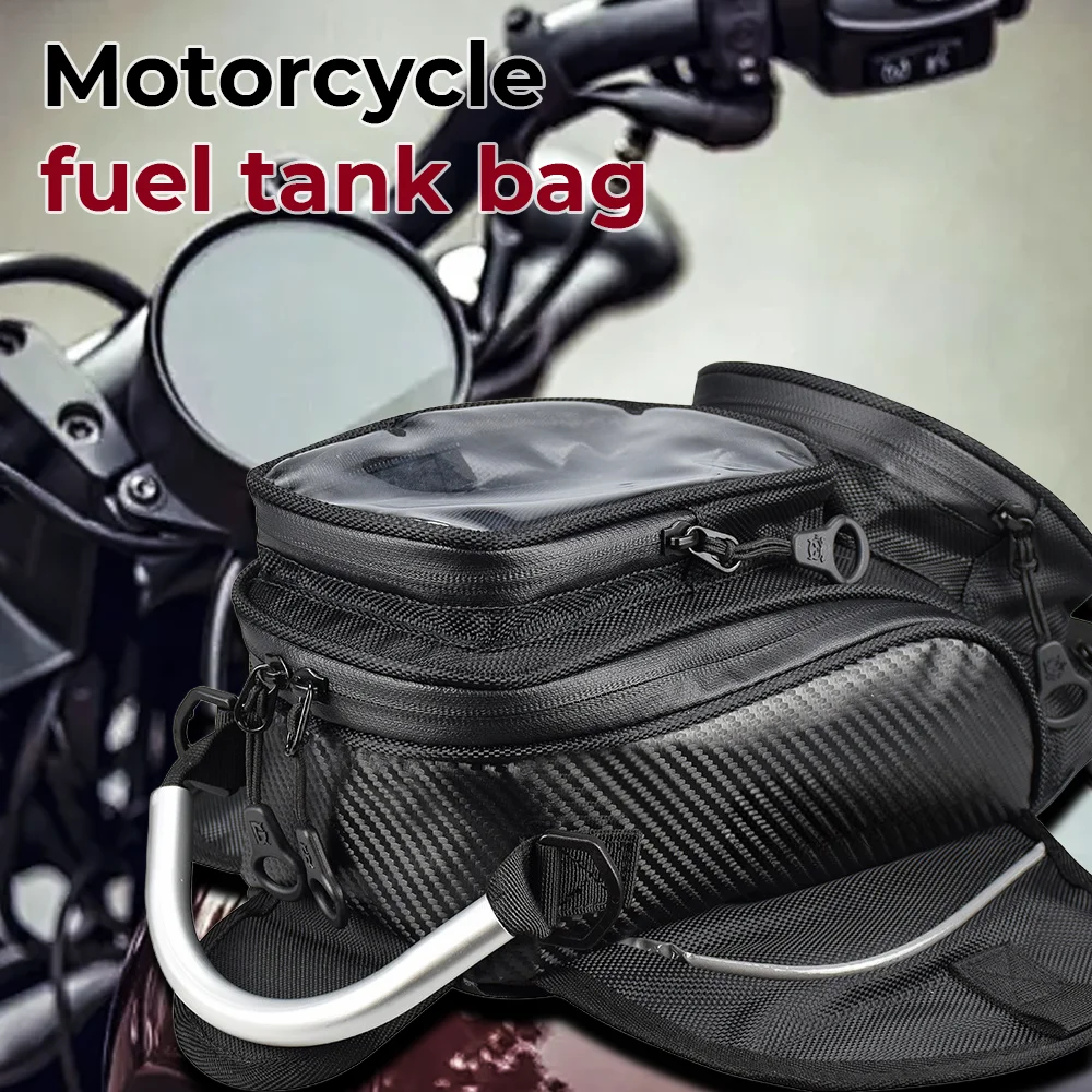 

Motorcycle Fuel Tank Bag Touchable Navigation Magnet bag Motorbike Dust Bag Motorcycle Rider Satchel Fanny Pack Equipment