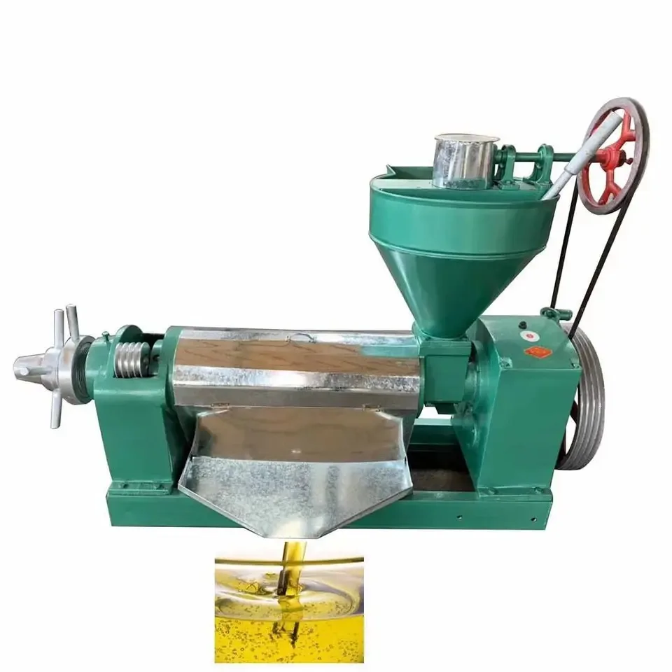 Small 200 KG/H Sunflower Rapseed Automatic Screw Palm Soybean Peanut Olive Sesame Seed Squeezing Machine Oil Press Machine