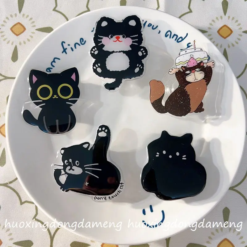 白足猫 Magsafe 磁気電話グリップ Tok Griptok スタンド iPhone 用面白い折りたたみ式ワイヤレス充電ホルダー