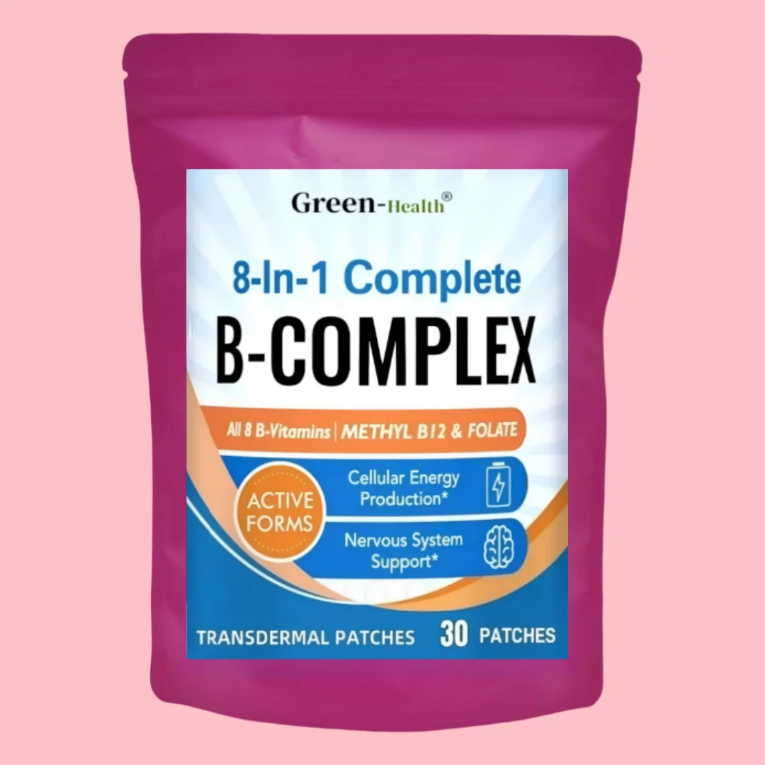 

Комплексные трансмимерные пластыри B 8-в-1, поддержка энергии, нервов, крови — поставка на одну месяц