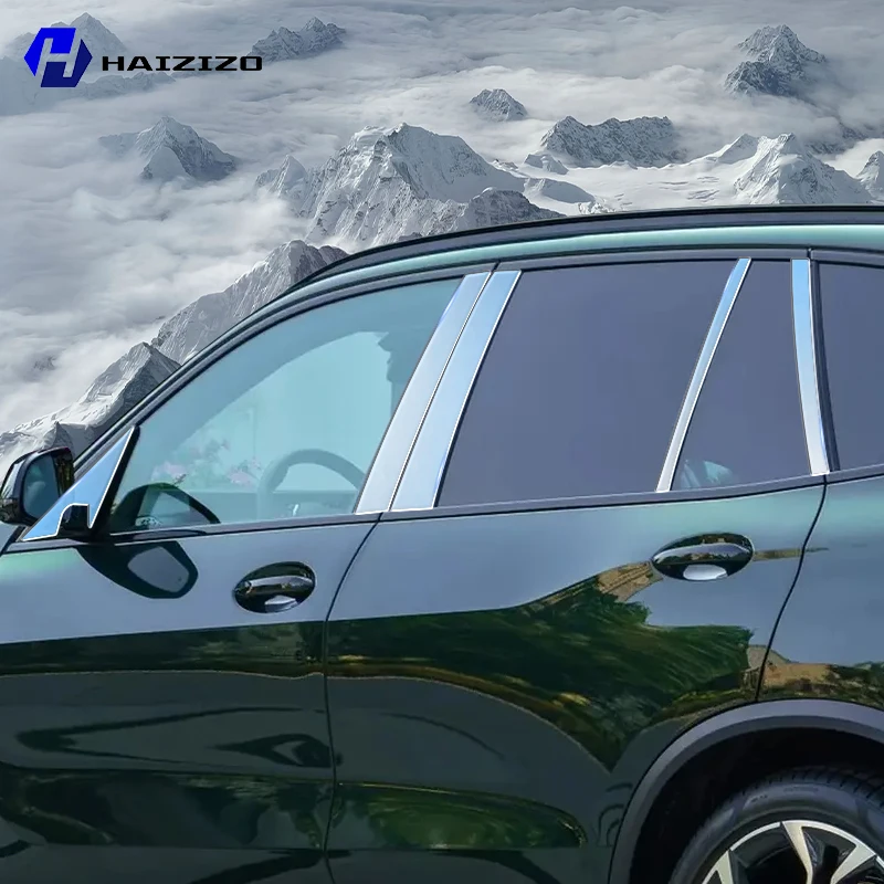For BMW X5 G05 2023-2025 B C Pillar Protective Film TPU Anti-Scratch Anti-Fingerprint Vinyl Sticker for Car Door Trim Cover