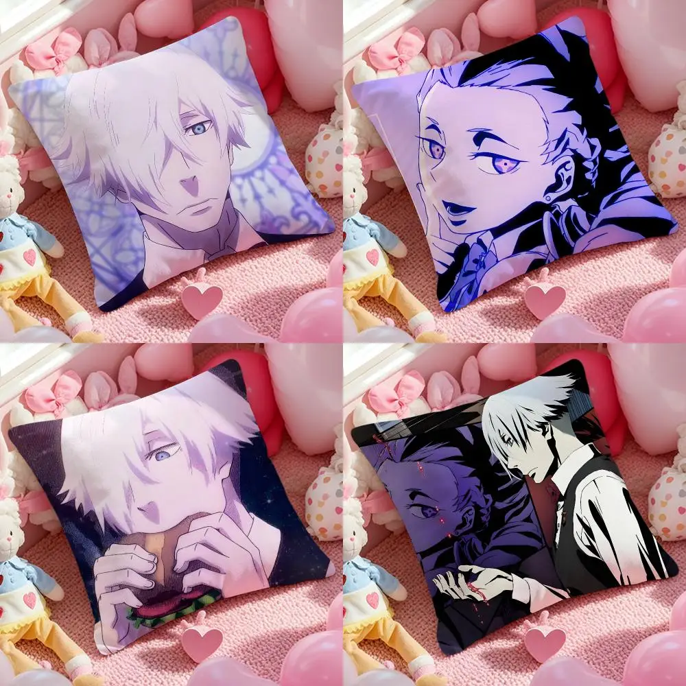 Death P-parade Anime Cushion Cover Cushion Cover Soft & Easy-Wash Pillow Case – Versatile For Couch, Bed, Travel And Office