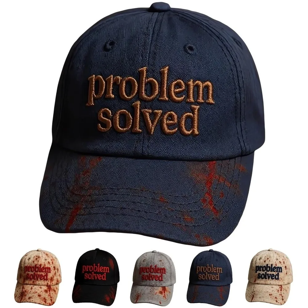 Dark Blood Stain Print Halloween Print Hat Sun Protection Halloween Costume Accessory Baseball Hats Bloodstained Print Hats