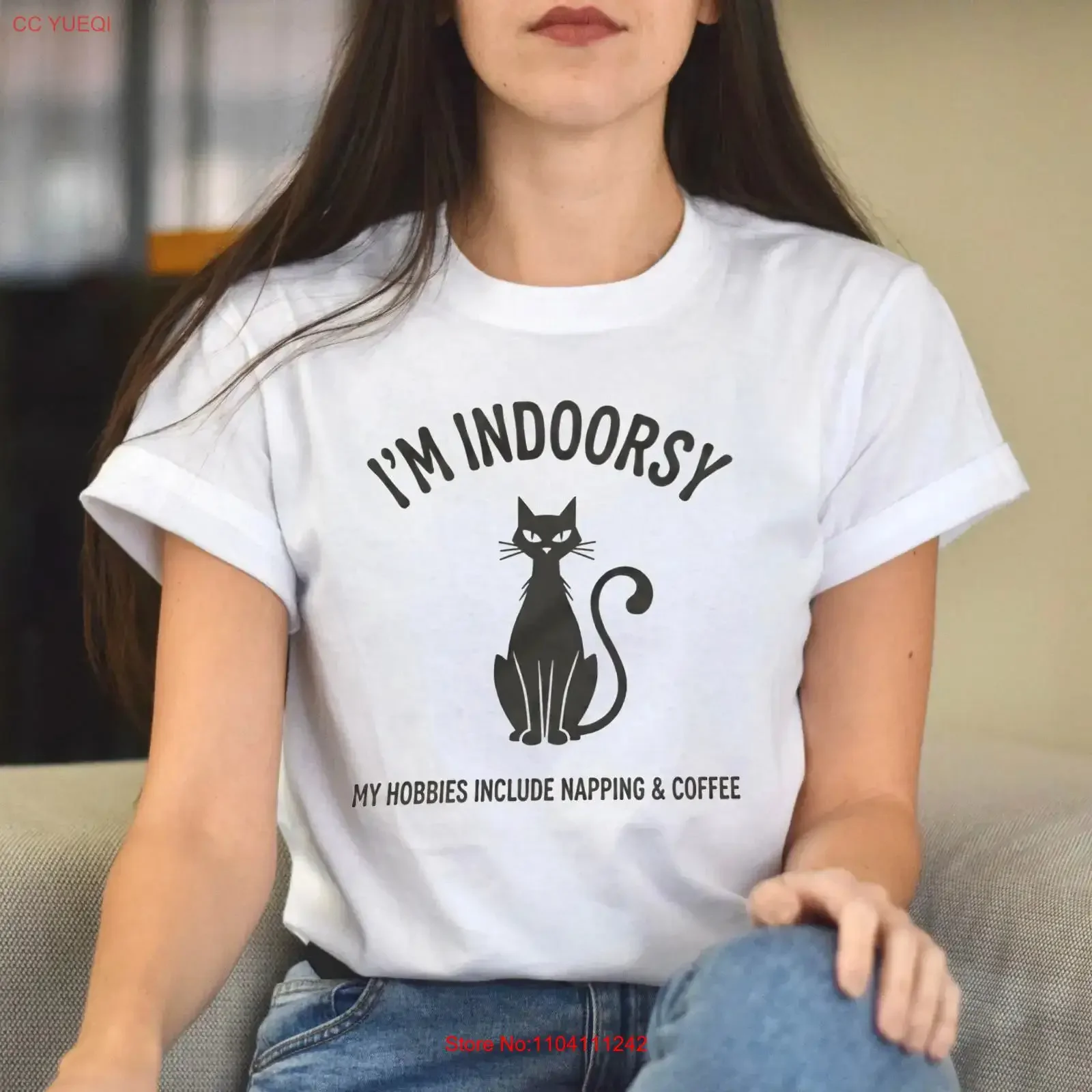 Feline Time Funny Stylized Spiky Cat T Shirt vintage Washed Comfortable designer clothes Stylish Stretched Soft Casual
