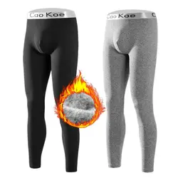 Lightweight Stretch Men's Thermal Pants Fleece Lined Cold Weather Thermal Underwear for Men Winter Baselayer Legging