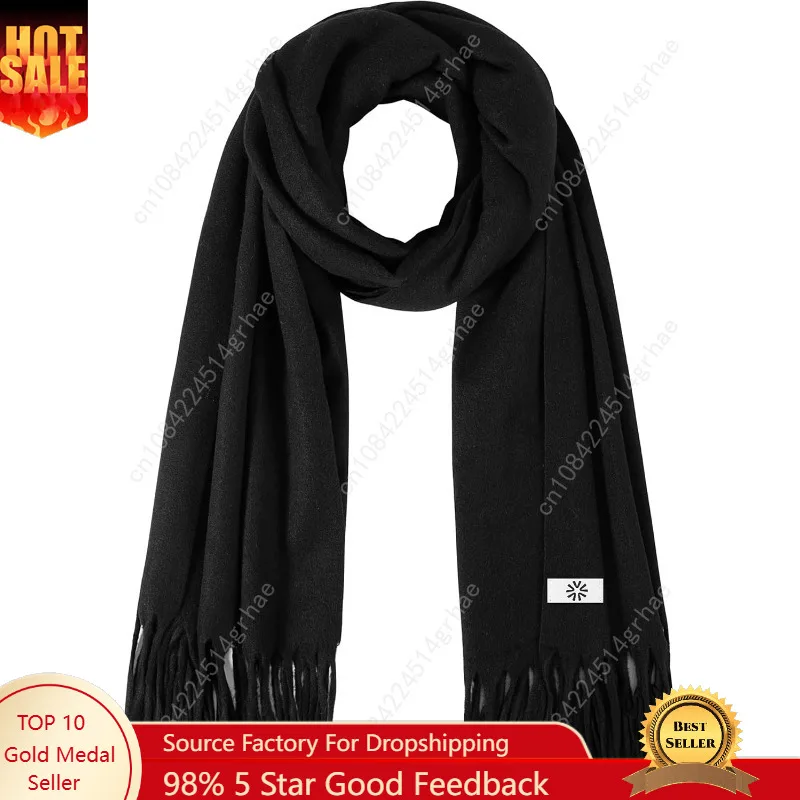 

Women's Warm Winter Large Scarf Wrap，Ultra Soft Thick Elegant Pashmina Shawl for Daily Casual and Formal Outfits