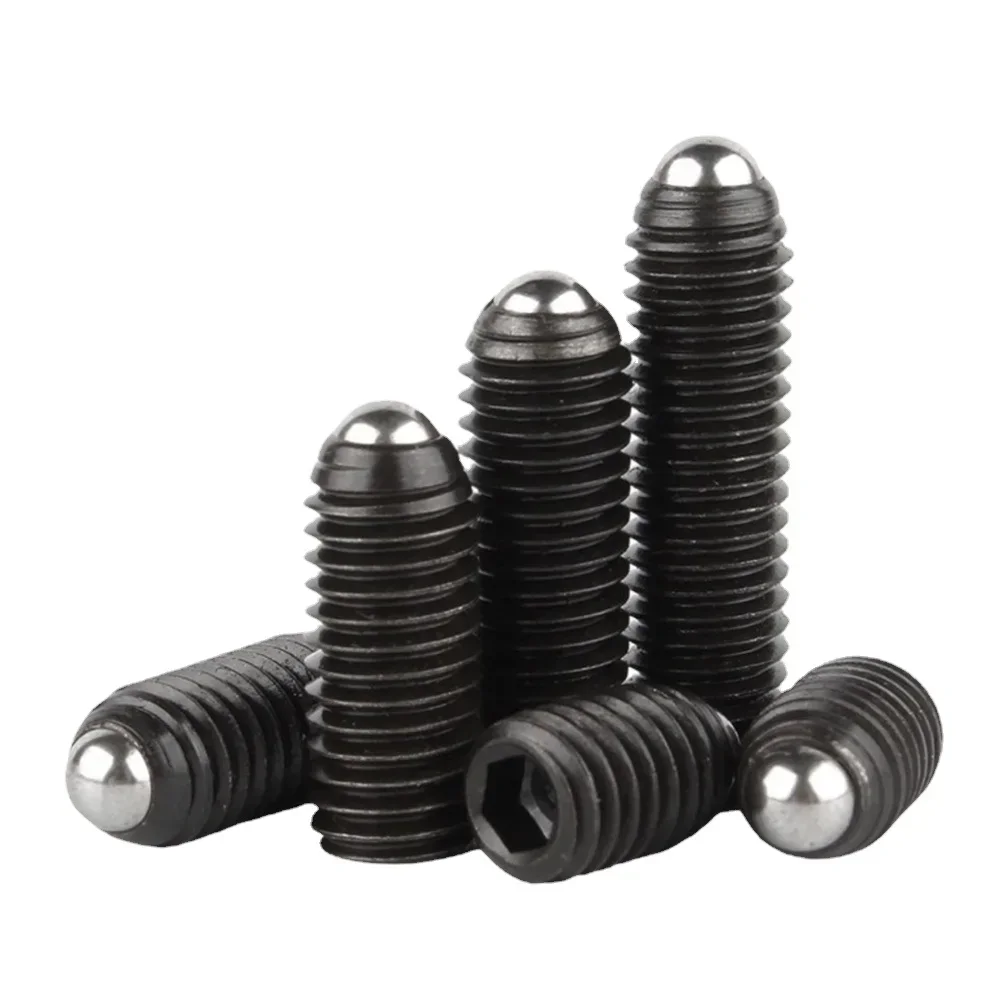 M3 M4 M5 M6 M8 M10 M12 304 Stainless Steel Hex Socket Allen Spring Ball Plunger Set Screw Grade 12.9 Black Grub Point Bolt