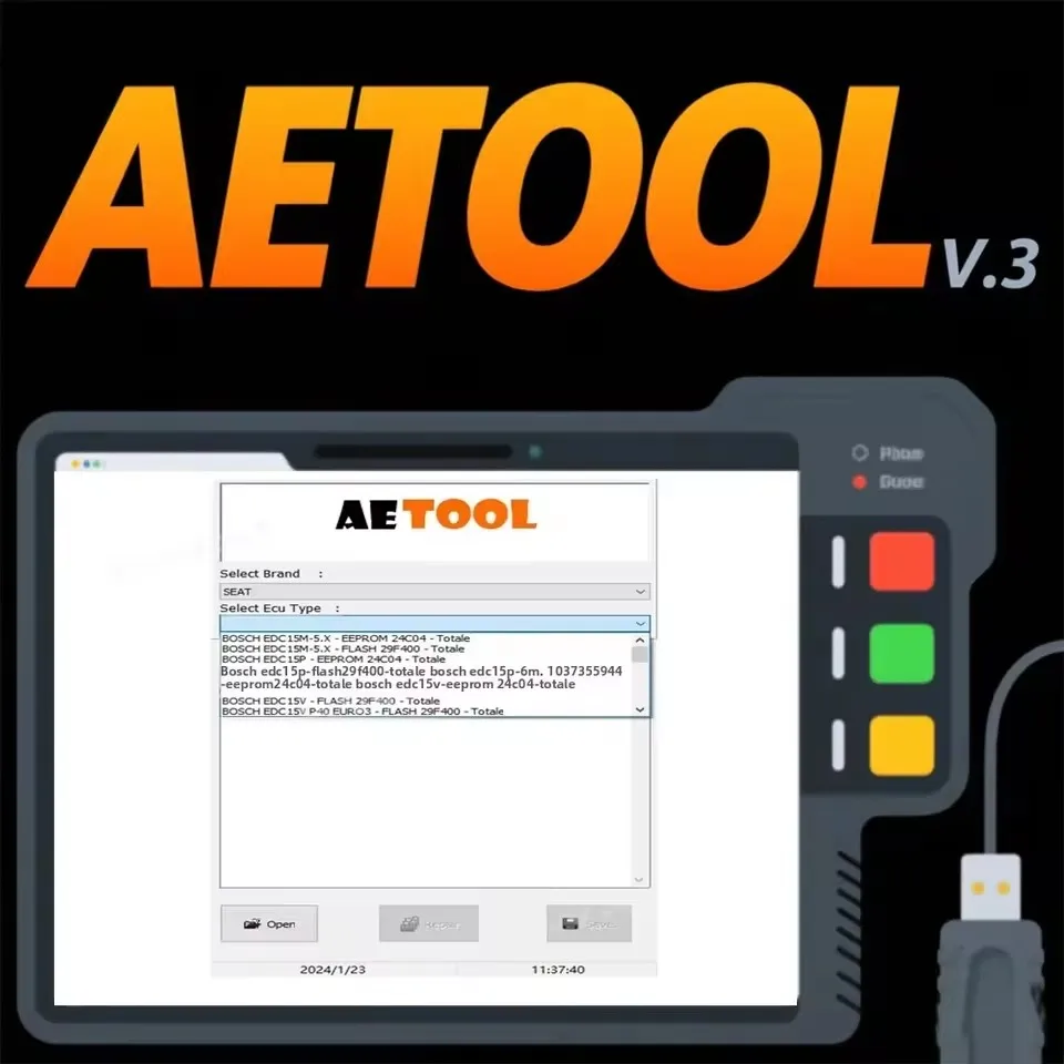 2025 AETOOL V1.3 ECU 디코딩 이모빌라이저 EEPROM 오프 IMMO 리무버 V1.3 ECU 덤프 PIN 계산 버진/IMMO 제거 도구