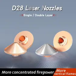 D28 Laser Nozzle Ultrarayc Cutting Head Single Layer Double Chrome-plated Layers H15 M11 for Precitec WSX Fiber Cutting Head
