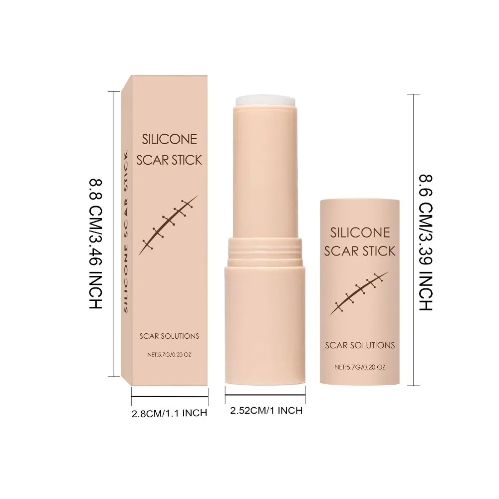 Lightweight Scar Treatment Stick Easy to Apply Hypoallergenic Silicone Sticks Gentle Formula Silicone Scar Stick Face Treatment
