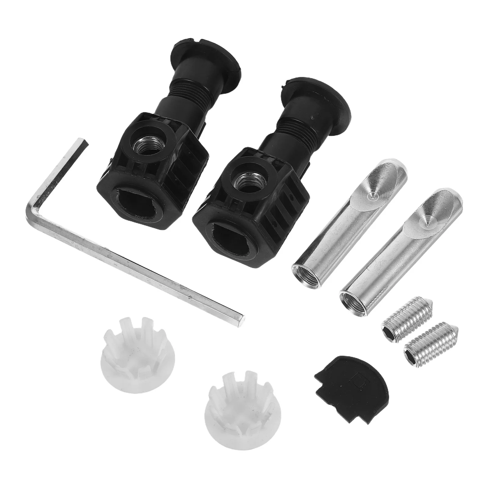 

1Set Toilet Installation Kit Locking Mechanism Durable Construction Easy Install Black Toilet Seat Adapters Bathroom Fittings