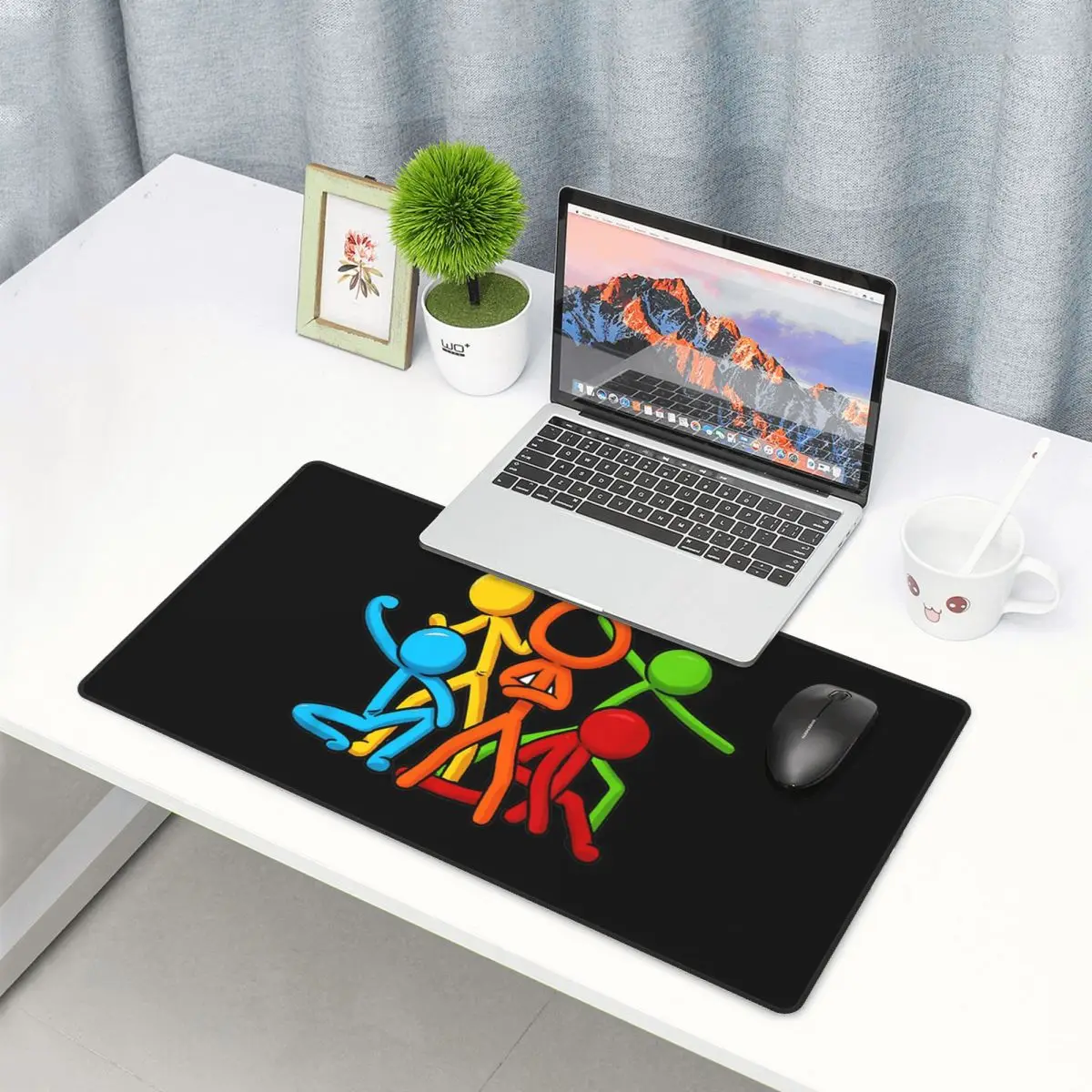 

Большой коврик для мыши Alan Animation Becker, коврик для геймеров, для ПК и ноутбуков, коврик для клавиатуры, компьютерный игровой коврик, офисные аксессуары, настольный коврик