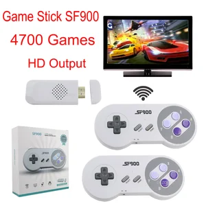 HD video game consoles for nes and snes, wireless controller, super nintendo, 16 bit game stick, 4700 retro games, SF900 10 Main Sales Control Super Nintendo - №1