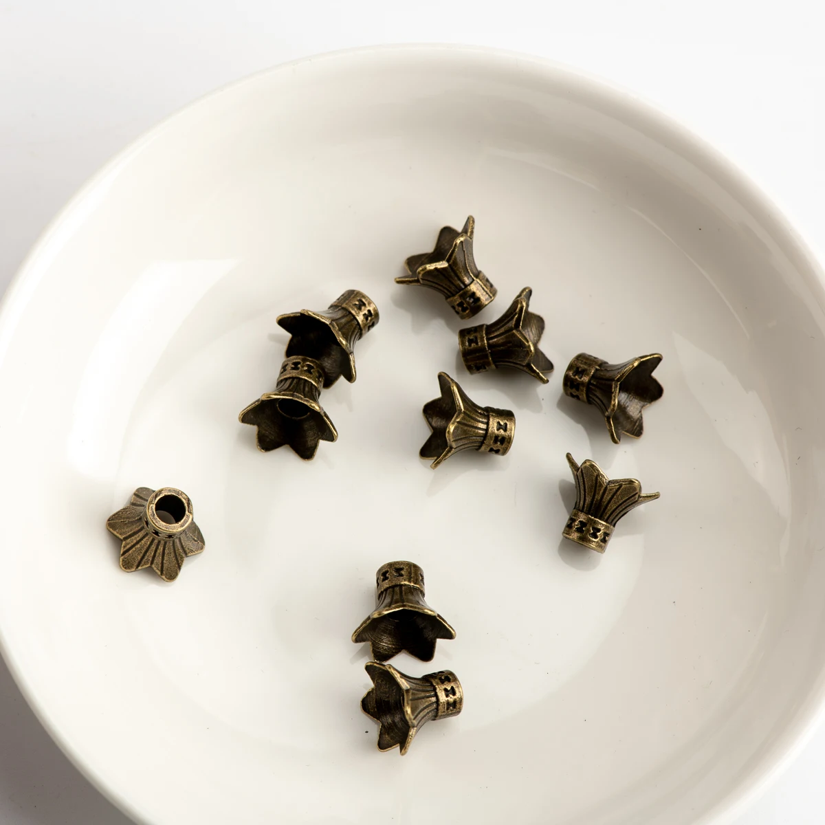 Beads Cap Connector Wholesale Jewelry Lots DIY Jewelry Making Findings Handicraft Accessories For Jewelries Needlework #JZ403