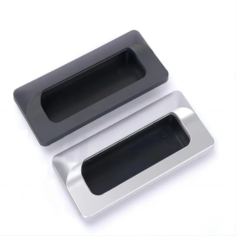 Zinc Alloy Invisible Concealed Pull Handle, Recessed Hidden Hardware for Distribution Box, Cabinet Drawer  Sliding Door