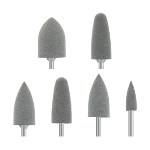 Pulidores de goma de silicona, Kit de herramientas de blanqueamiento Dental, herramientas de laboratorio Dental, 10 unidades por juego