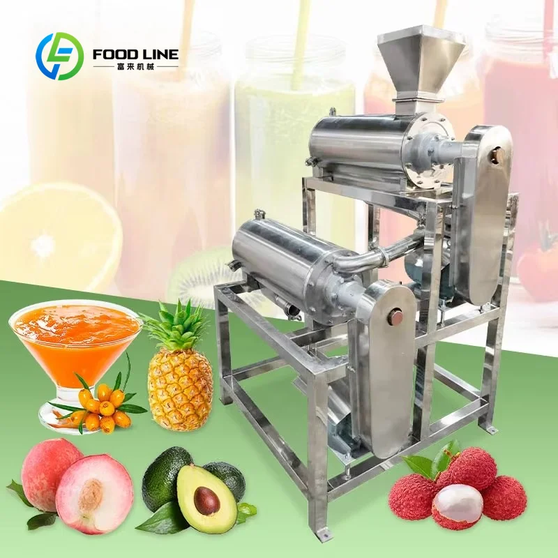 Custom made  Mango Fruit Destoner and Pulper Finisher Raspberry Guava Pulp Jam Make Apple Puree Machine