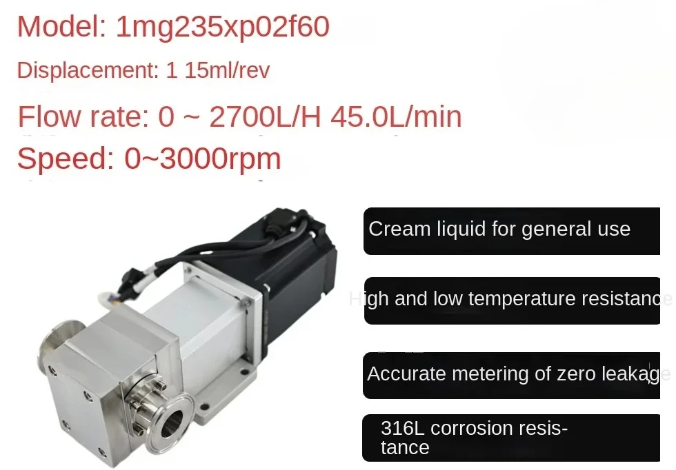 square pump magnetic gear pump stainless steel water