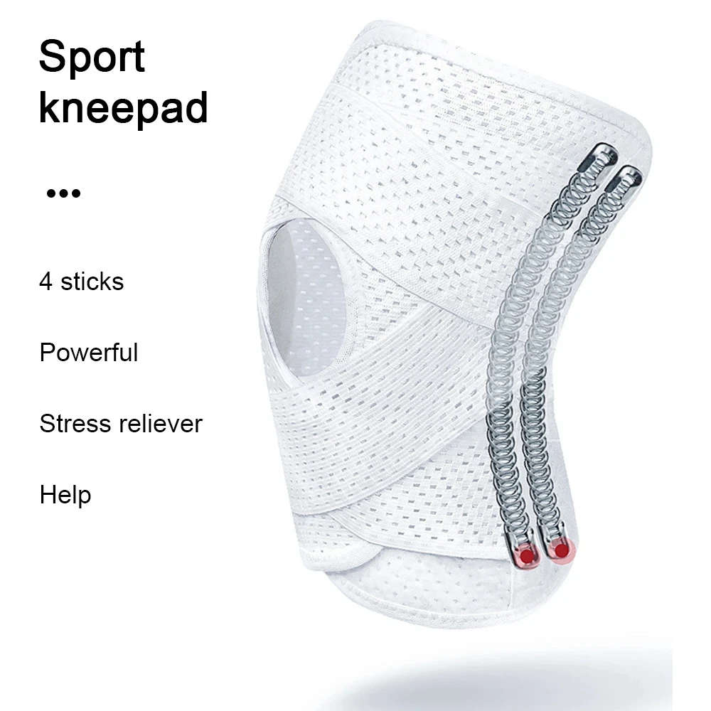 1PC Sports Kneepad Men Women Pressurized Elastic Knee Pads Arthritis Joints Protector Fitness Gear Volleyball Brace Protector