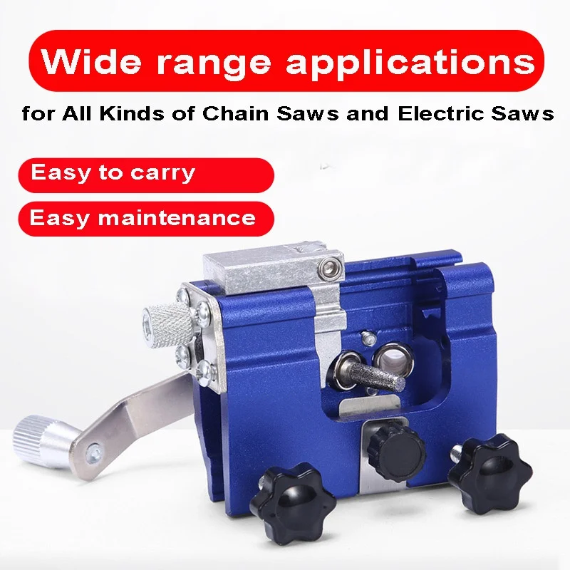 Portable Electric or Manual Chain Saw Sharpener