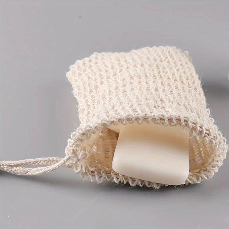 

Convenient foam dense soap net, can hang soap bags and natural bath bags, suitable for face and shower, soft and reusable,