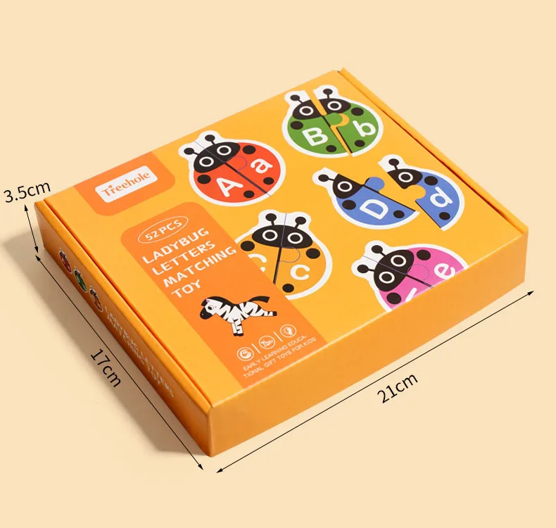 Alphabet-Lernpuzzle-Spielzeug, passendes Buchstabenspiel, Montessori-Lernspielzeug aus Holz für Kleinkinder, Aktivitäten im Vorschulalter – Detail 12
