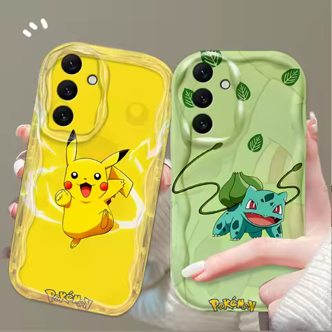 Cartoon P-Pokemon Case for Samsung Galaxy A16 A06 A55 A35 A25 A15 A05 A05S A54 A34 A24 A14 A73 A53 A33 A23 A13 A52 A32 A22 Etui