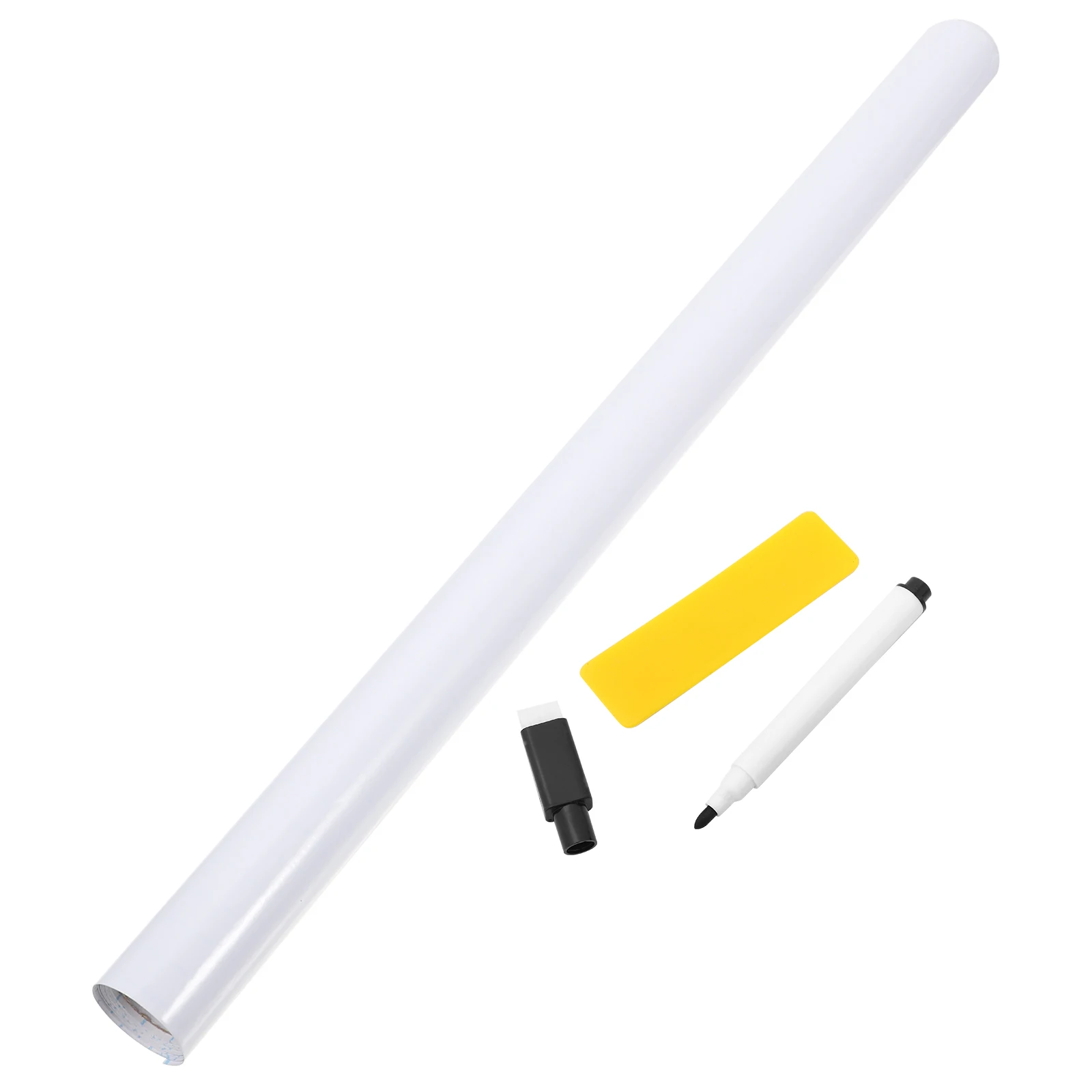 

1 set Whiteboard Stickers Dry Erase Sheets White Reusable Dry Erase Board Wall Graffiti Teaching Marker Scissors Included