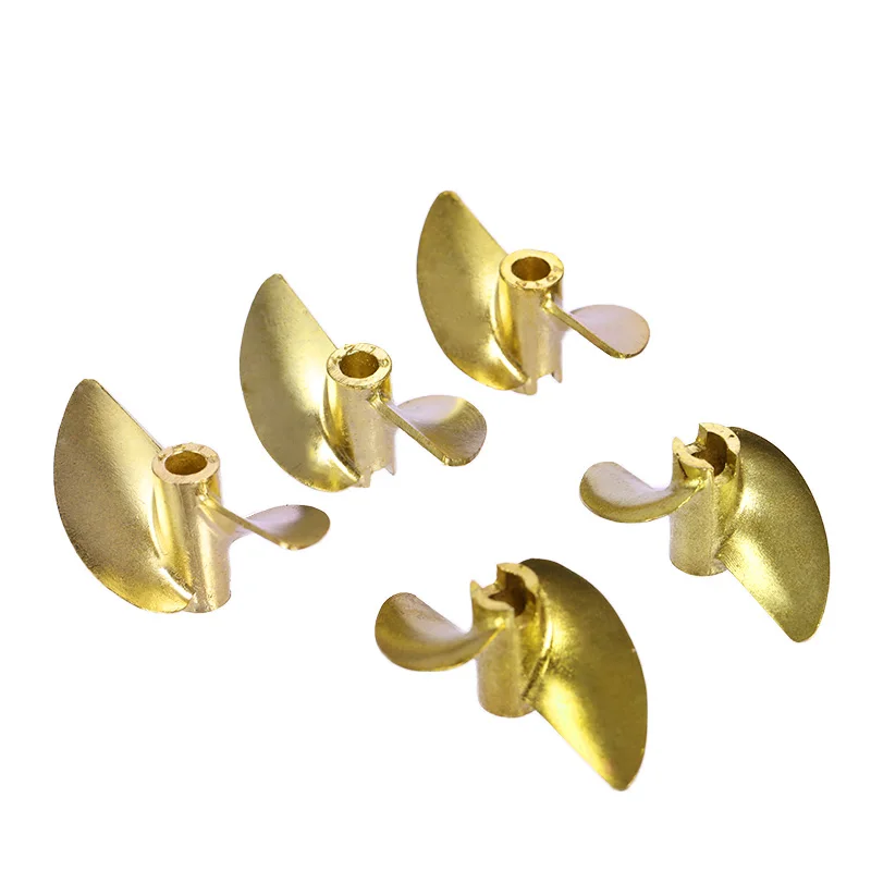 Hélice pour bateau RC 4mm/4.76mm(3/16 '') OD36/37/38/40/42/45mm, vis Positive/inversion, 2 pales, hélices en cuivre, accessoire gauche/droite