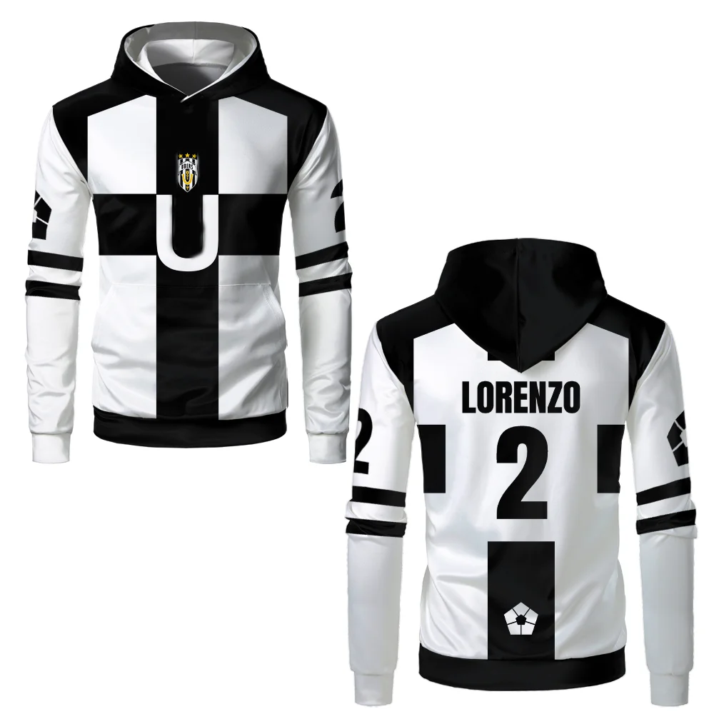 2025 بلو لوك أوبر بالقميص قمصان كرة القدم، زي لعب الأدوار بارو أيكو لورينزو قمصان رياضية للرجال والنساء #3