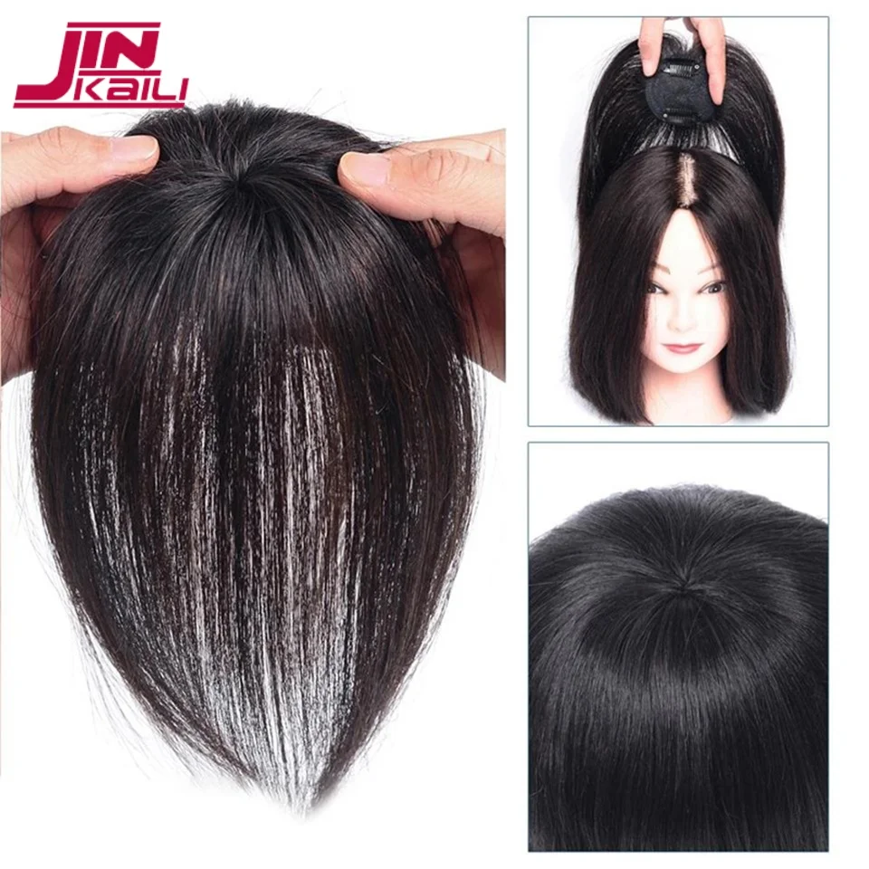 JINKAILI Synthetic Fake Bangs Natural 3D French Bangs Wig Patches Replacement Patches Female Fake Bangs