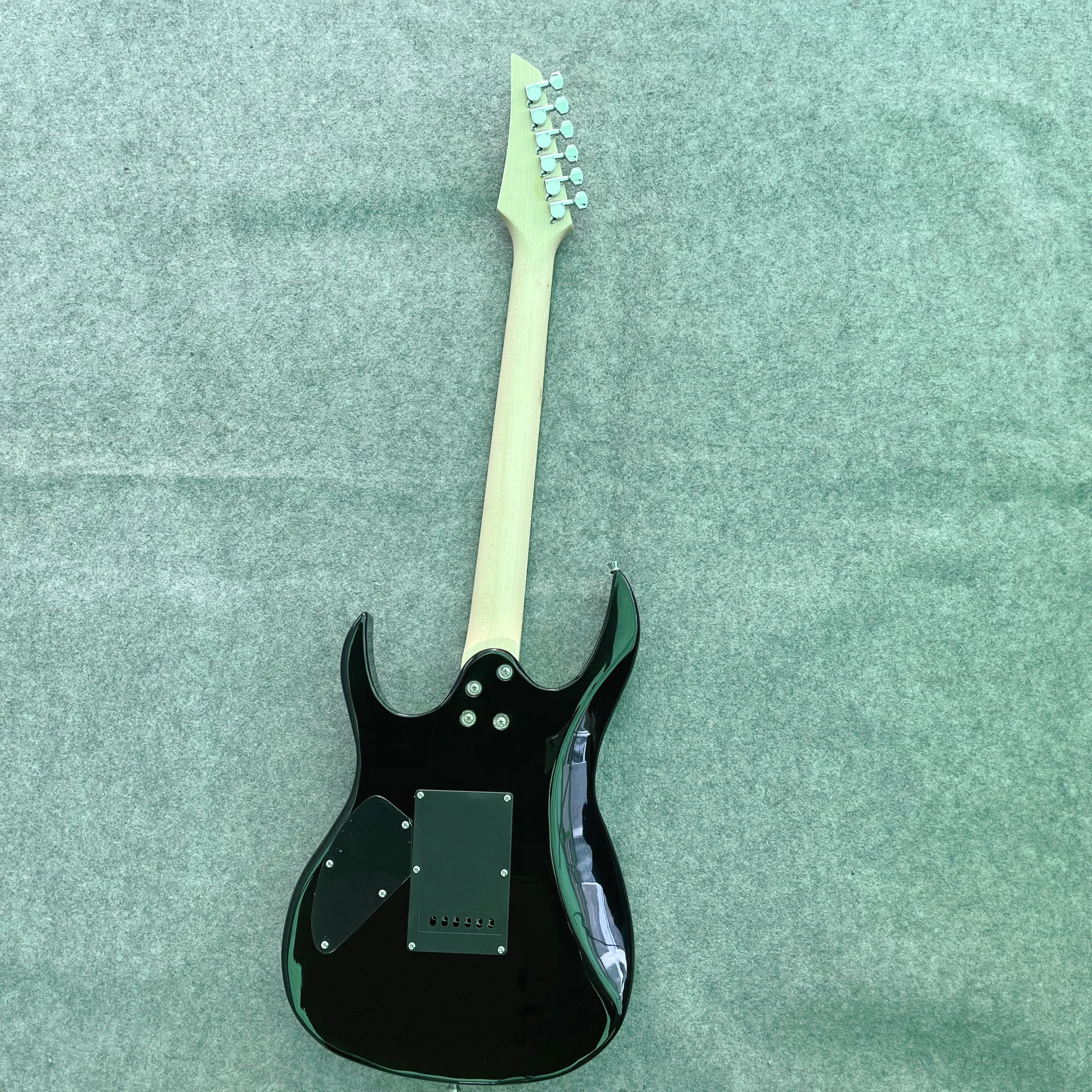 Classic Style 170 Electric Guitar Black Circle Silver Guitar Professional Performance Practice