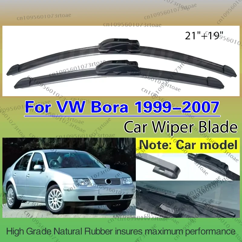 

Для Volkswagen VW Bora Jetta 1999-2007 щетка стеклоочистителя переднее окно лобовое стекло щетки дворников автоаксессуары 21 "+ 19"