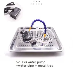 5V USB Water Circulating Pump Drip Cooling Device with Metal Tray Jade Carving Tools Water Cycle 220V Water Pump Carving Table
