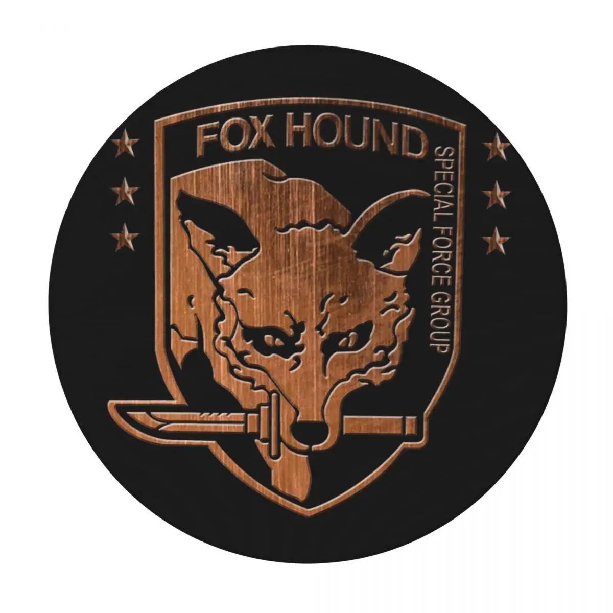 Foxhound Special Forces Group Metal Gear Solid Waterproof Round Tablecloth Table Cloth for Kitchen Events Dining Table Cover