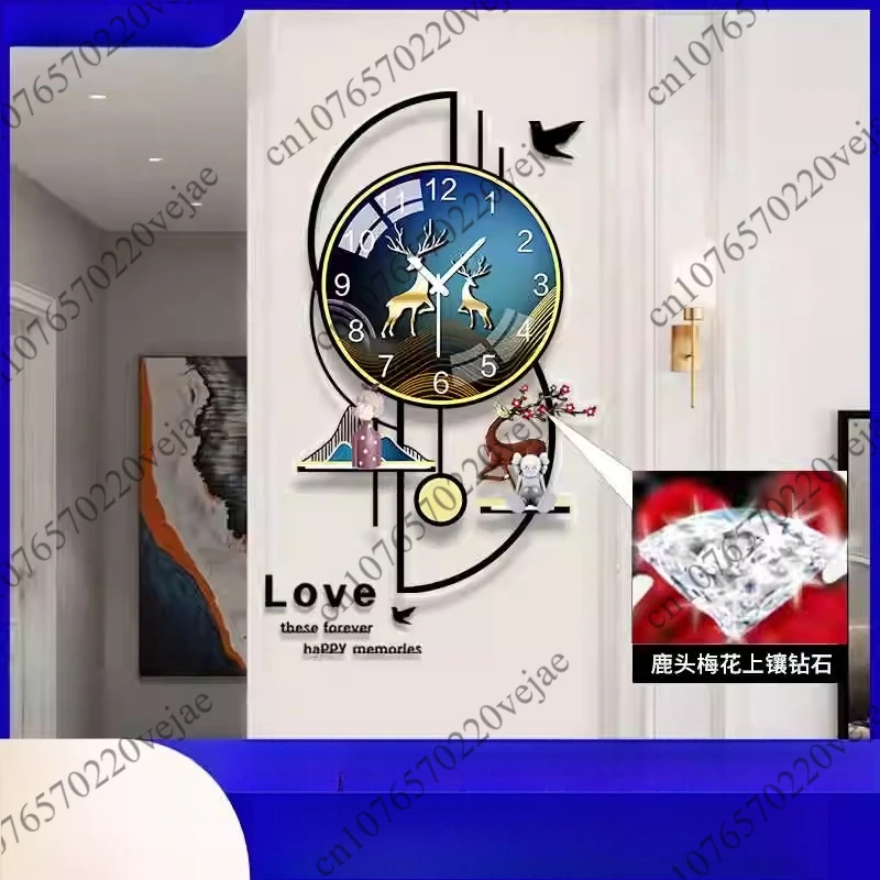 

Creative Luxury Living Room Wall Clocks Modern Fashion Home Clock Personality Wall Decoration Wall Clock Simple Home Decoration