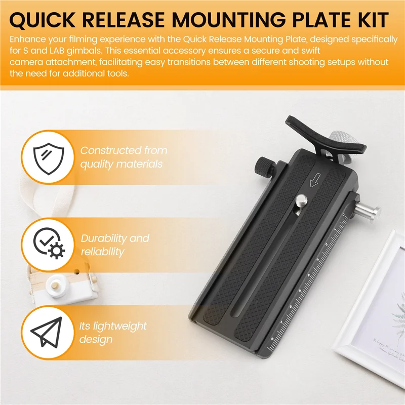 

Quick Release 1/4Inch Mounting Plate For WEEBILL S/ WEEBILL LAB Gimbal Handheld Stabilizer
