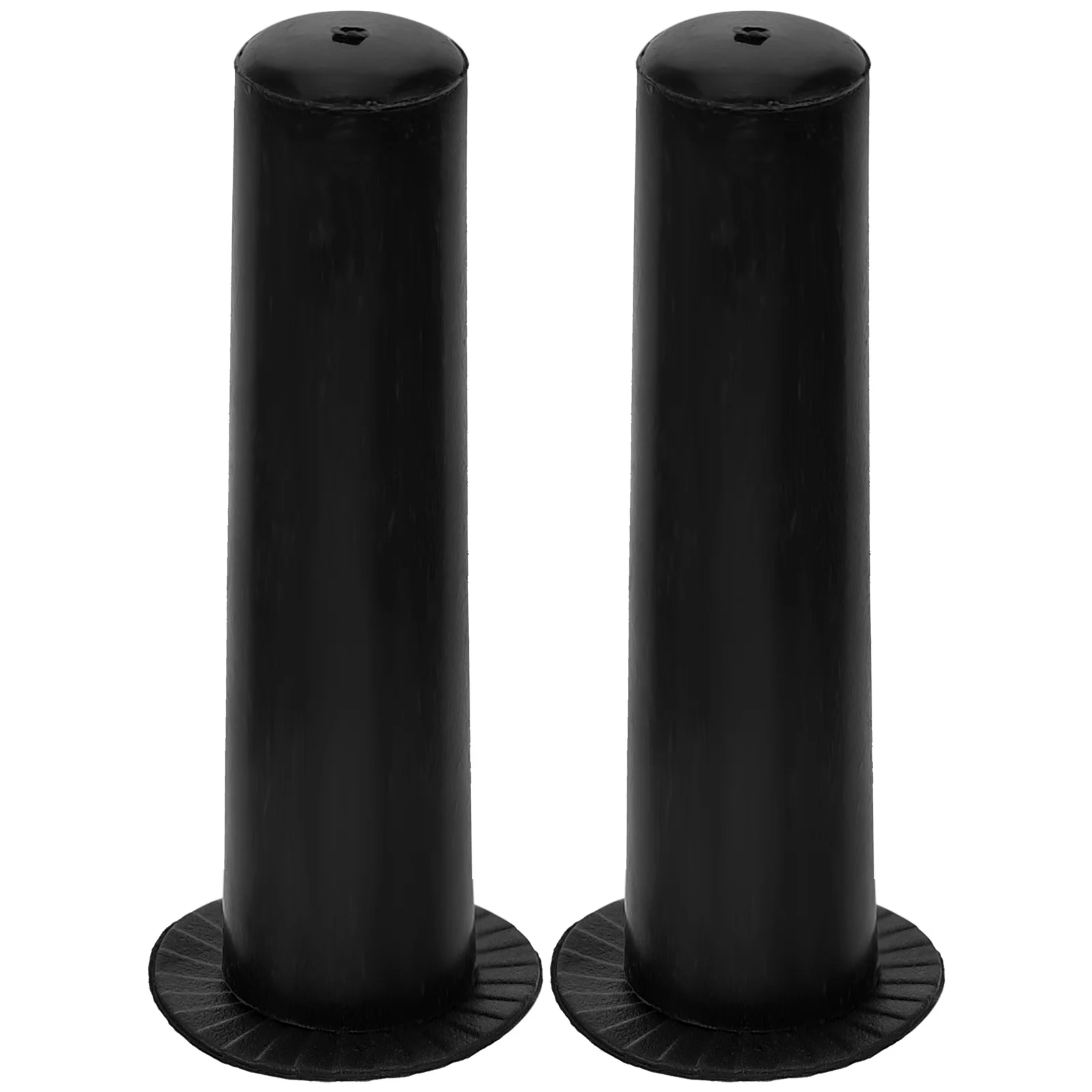 

2 Pcs Umbrella Hat Accessories Tops Protector Pole Caps Tip Long Handle End Sun Black Tips Repair Kit Professional