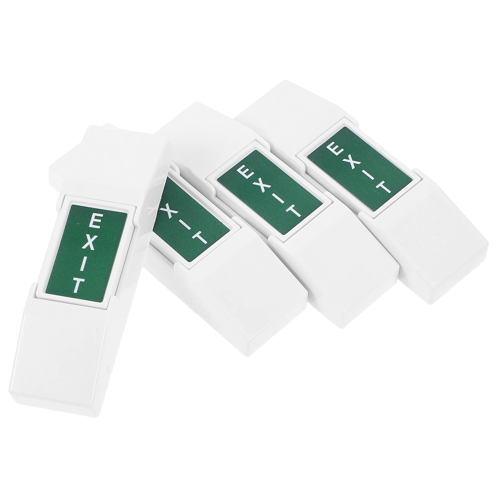 

4Pcs Emergency Exit Button Switch Durable Panel Easy Installation Push to Exit Door Release Access Control Button