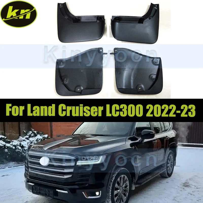 

1Set Mudguards Mud Flaps Protector For Toyota Land Cruiser LC300 2022-2023 Splash Guards Mudguards Mudflaps Fenders Protector