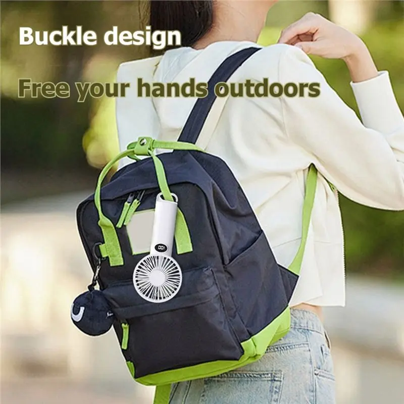 【618 SUMMER SALE】Multi-Purpose Small Fan With LCD Display Portable Handheld/Vertical Fan 6-Speed Wind Power W