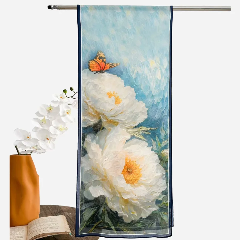 Long Scarf High-Grade Women's Sweet Rectangular Printed
